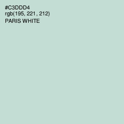 #C3DDD4 - Paris White Color Image